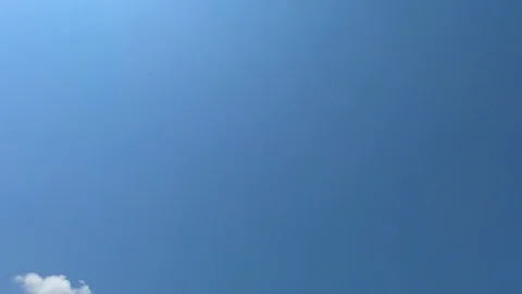 Time lapse,sky beautiful cloud scape white fluffy clouds over blue sky. Stock Footage 97514438