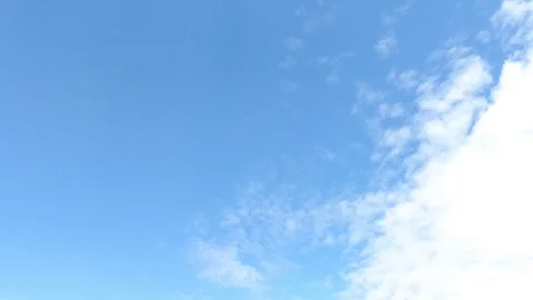 Time lapse,sky beautiful cloud scape white fluffy clouds over blue sky. Stock Footage 113183063