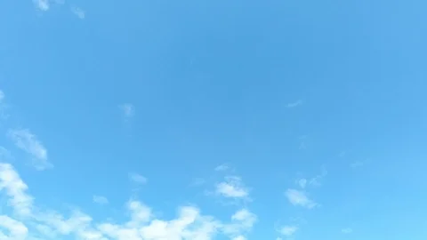 Time lapse,sky beautiful cloud scape white fluffy clouds over blue sky. Stock Footage 113185452