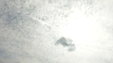 Time lapse,sky beautiful cloud scape white fluffy clouds over blue sky. Stock Footage 117592292