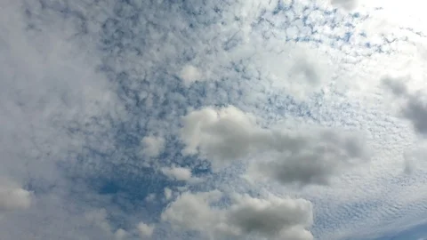 Time lapse,sky beautiful cloud scape white fluffy clouds over blue sky. Stock Footage 117592411