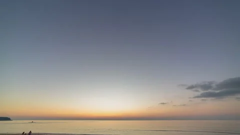 Time lase scenery the sun go down to the sea 스톡 동영상 170673733
