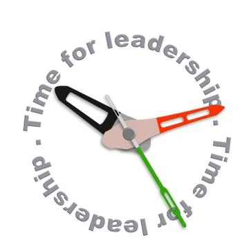 Time for leadership Stock Illustration