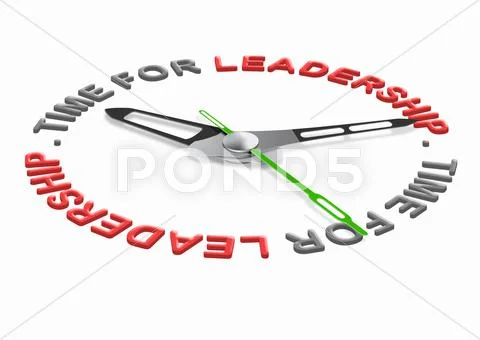Time for leadership Stock Illustration