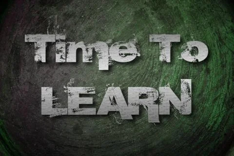 Time to learn concept Stock Illustration