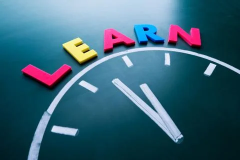 Time to learn concept 스톡 사진