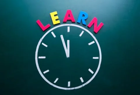 Time to learn concept Fotos de archivo