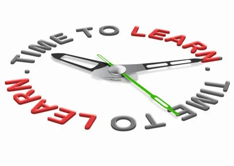 Time to learn Stock Illustration