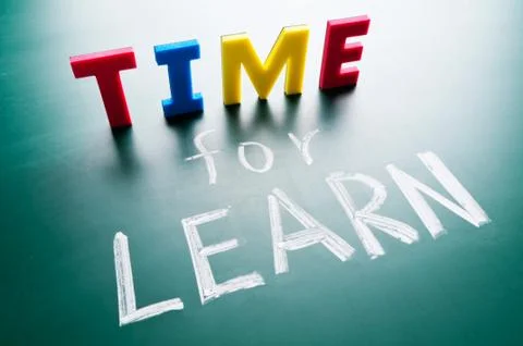 Time for learn 스톡 사진