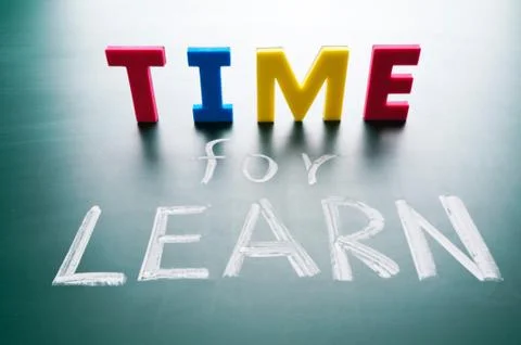 Time for learn 스톡 사진