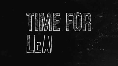 Time for learning concept written on blackboard Stock Footage 147185838
