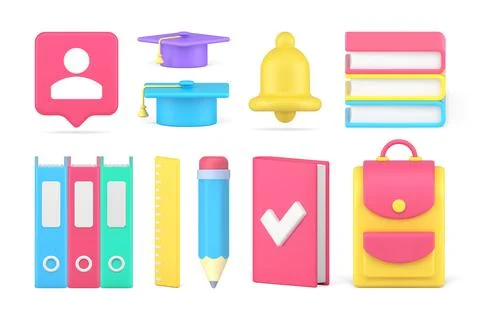 Time to learning education graduation school college university knowledge s.. Stock Illustration