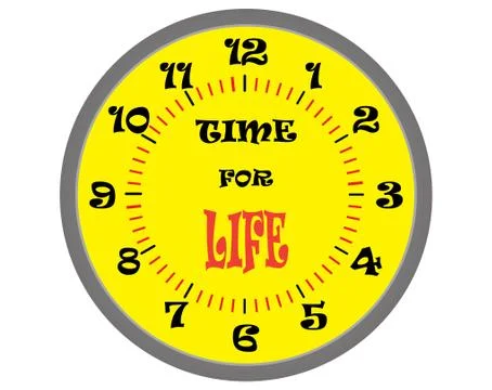 Time for life Stock Illustration