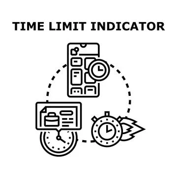 Time limit indicator concept vector illustration Stock Illustration
