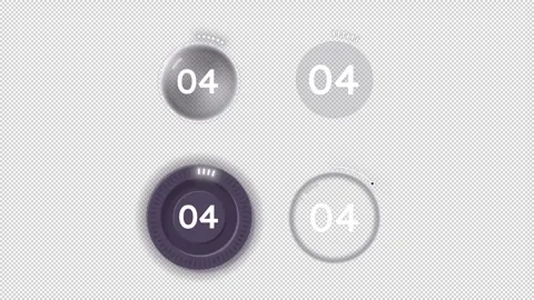 Time limited assessment animated countdown set on dark background Stock Footage 340287309