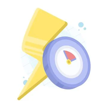 Time limited discount icon with clock and promo tag Stock Illustration