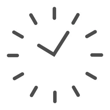 Time line icon. Division on the dial vector illustration isolated on white Stock Illustration