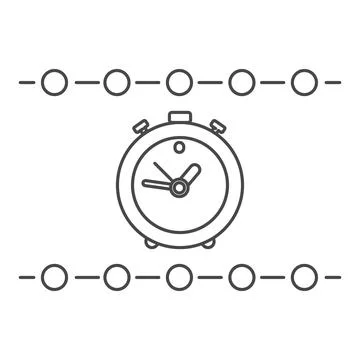 Time line icon Stock Illustration
