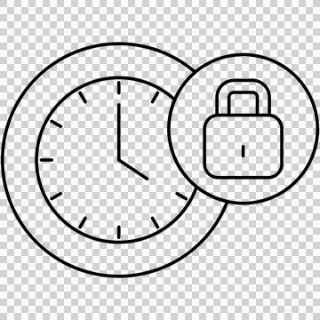 Time lock Stock-Illustration