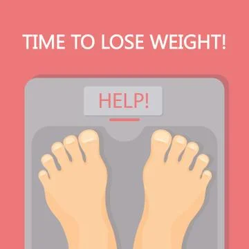 Time to lose weight. Ilustración de archivo