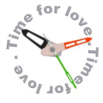Time for love Stock Illustration