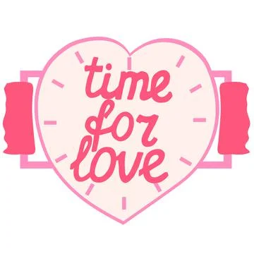 Time for love Stock Illustration