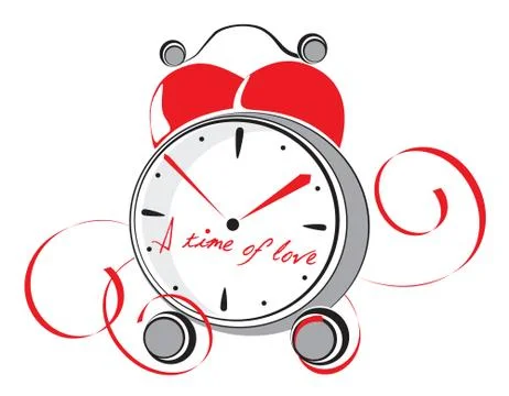A time of love. Vector illustration Stock Illustration