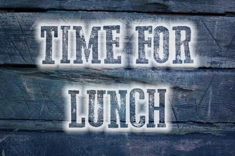 Time for lunch concept Stock Illustration