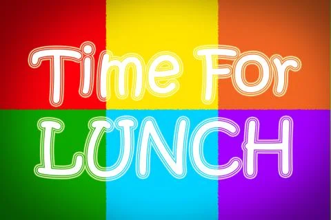Time for lunch concept Stock Illustration