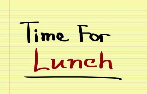 Time For Lunch Concept Stock Illustration
