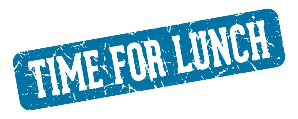 Time for lunch rectangular sign. time for lunch stamp 스톡 일러스트