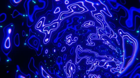Time Machine Blue Tunnel 4K Vj Loop for Films,Music,Broadcast,Relaxation Video stock 166603195