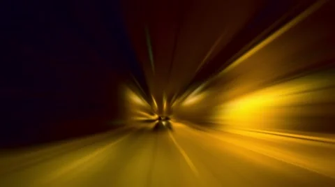 Time machine effect down tunnel Stock Footage 49116365