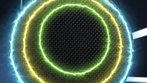 Time Machine Energy Lights Stock Footage 281653767