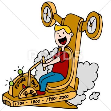 Time machine Stock Illustration