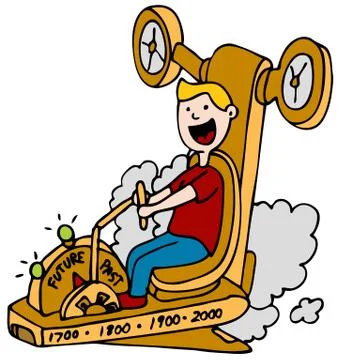 Time machine Stock Illustration