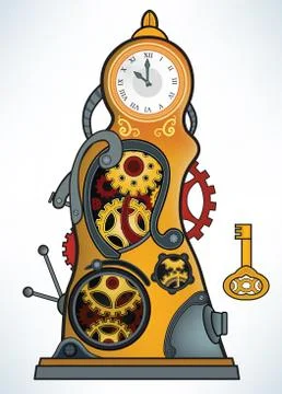 Time machine Stock Illustration