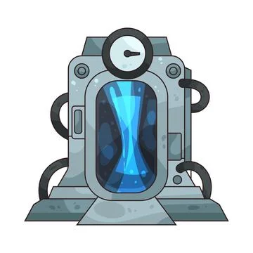 Time Machine illustration Stock Illustration