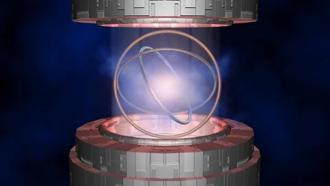 Time machine , time travel device . 3d animation Stock Footage 118917544