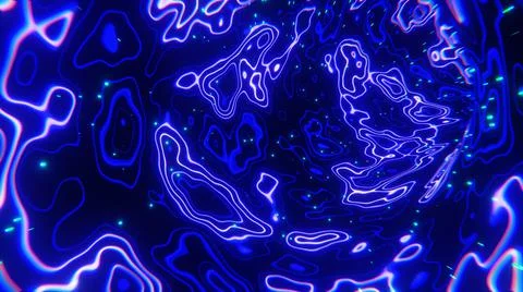 Time Machine Tunnel 4K Backdrop for Science Films,Music,Broadcast,Relaxation Illustrazione stock