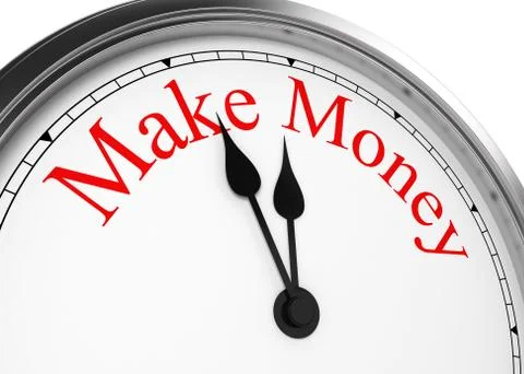 Time to make money Illustrazione stock