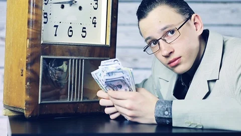 Time to make some money. Close up Stock Footage 106892710