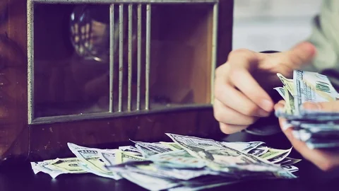Time to make some money. Close up Stock Footage 107016483