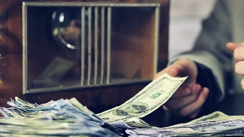 Time to make some money. Close up Stock Footage 107016979
