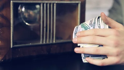 Time to make some money. Close up Stock Footage 107017091