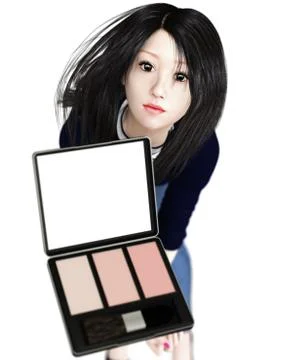 Time for makeup Stock Illustration