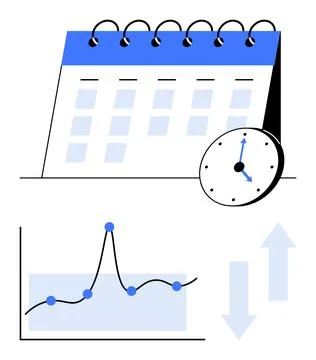 Time Management and Data Analysis for Efficient Business Strategies イラスト素材