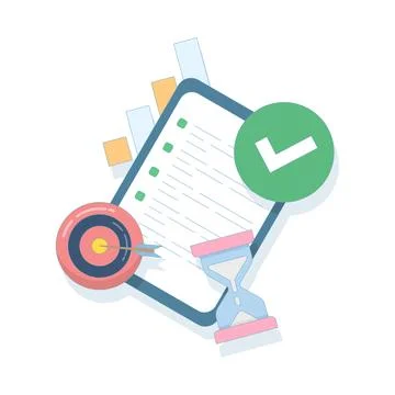 Time management and development concepts Stock Illustration