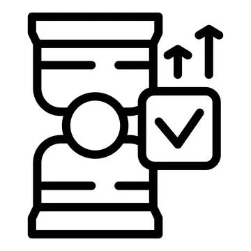 Time management and project planning concept icon Stock Illustration