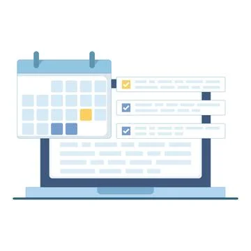 Time management and project planning illustration イラスト素材